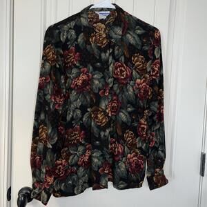 Vtg Pendleton Womens Blouse Size Tag Removed See Description For Measurements